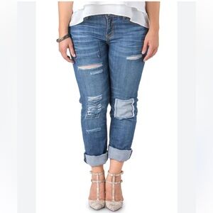 Standard and Practices Women's Distressed Blue Jeans size 14